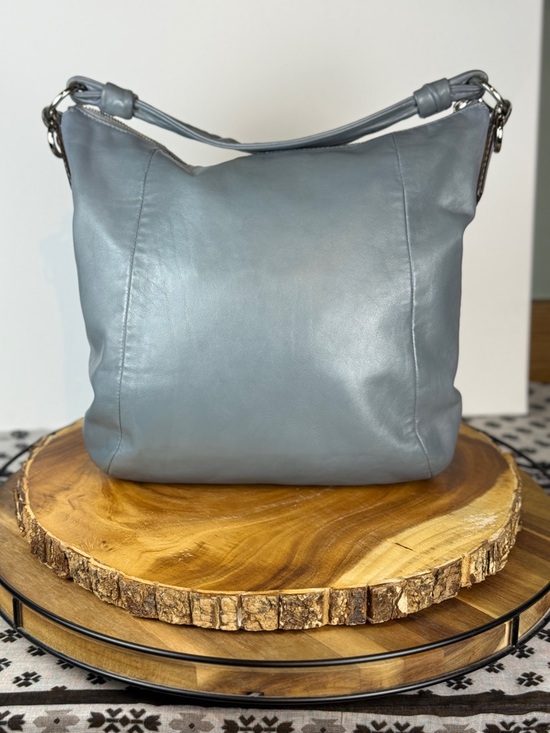 COACH Kristin Hobo Shoulder Bag | Style 14783 | Slate Gray | Silver Hardware - Picture 9 of 13